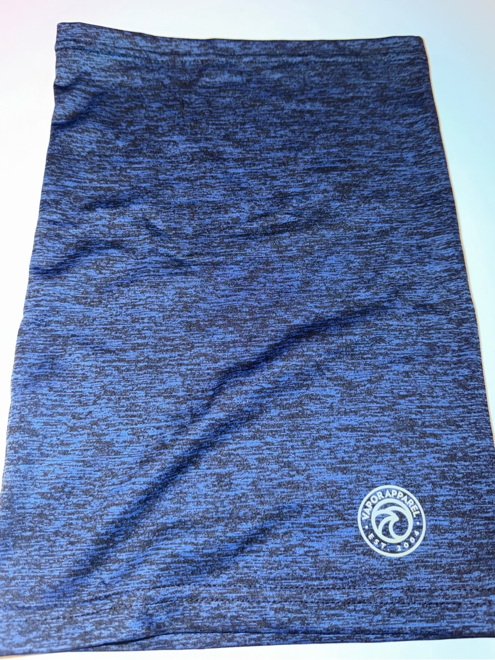 Blue Marled Neck Gaiter with Logo